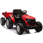 Elektrický Traktor s vlečkou HC-306 - 24V červený